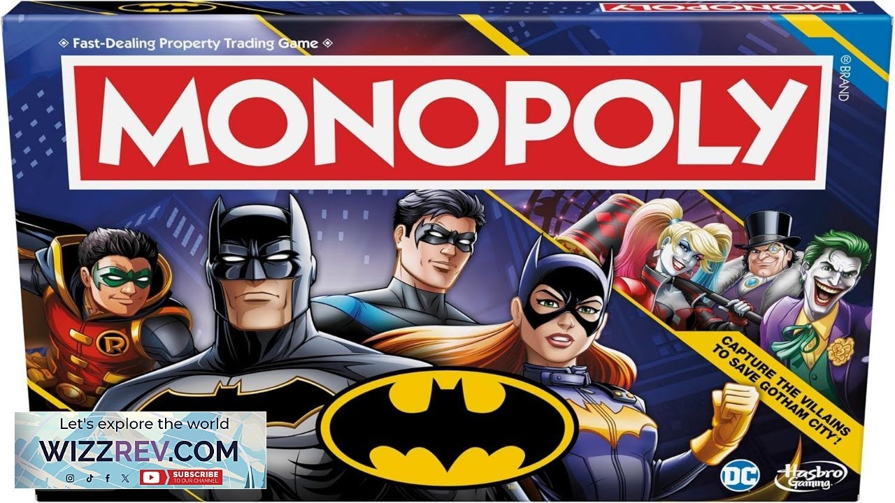 Monopoly Batman Edition — настольная игра «Монополия» для фанатов Бэтмена