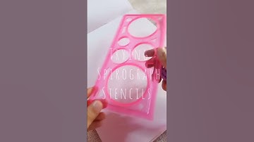 trying spirograph stencils 🌀⭕✨ #thearty #artshorts #trending #youtubeshorts #shorts #spirograph