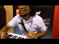 Keyboard checks out killer demo of AAS Lounge Lizard EP4 at NAMM 2013