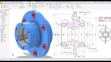 Autodesk Inventor Create Mechanical Part Designed EXERCISE 124
