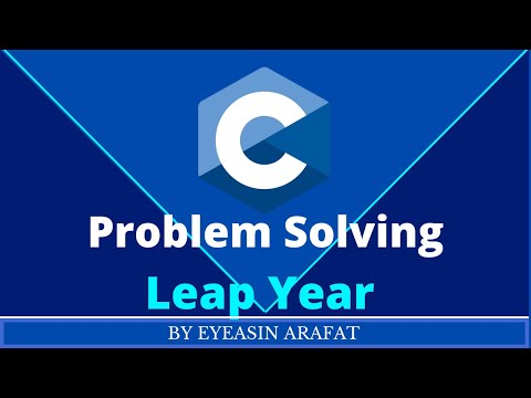 leap year program in c using logical operators. algorithm and flowchart problem-solving in c