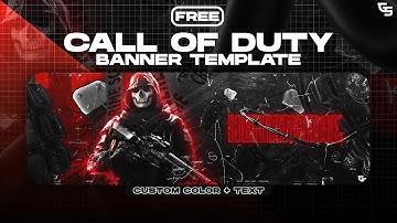 Free Call of Duty Twitter Banner/Header Template - (PSD + Assets Included + Tutorial)
