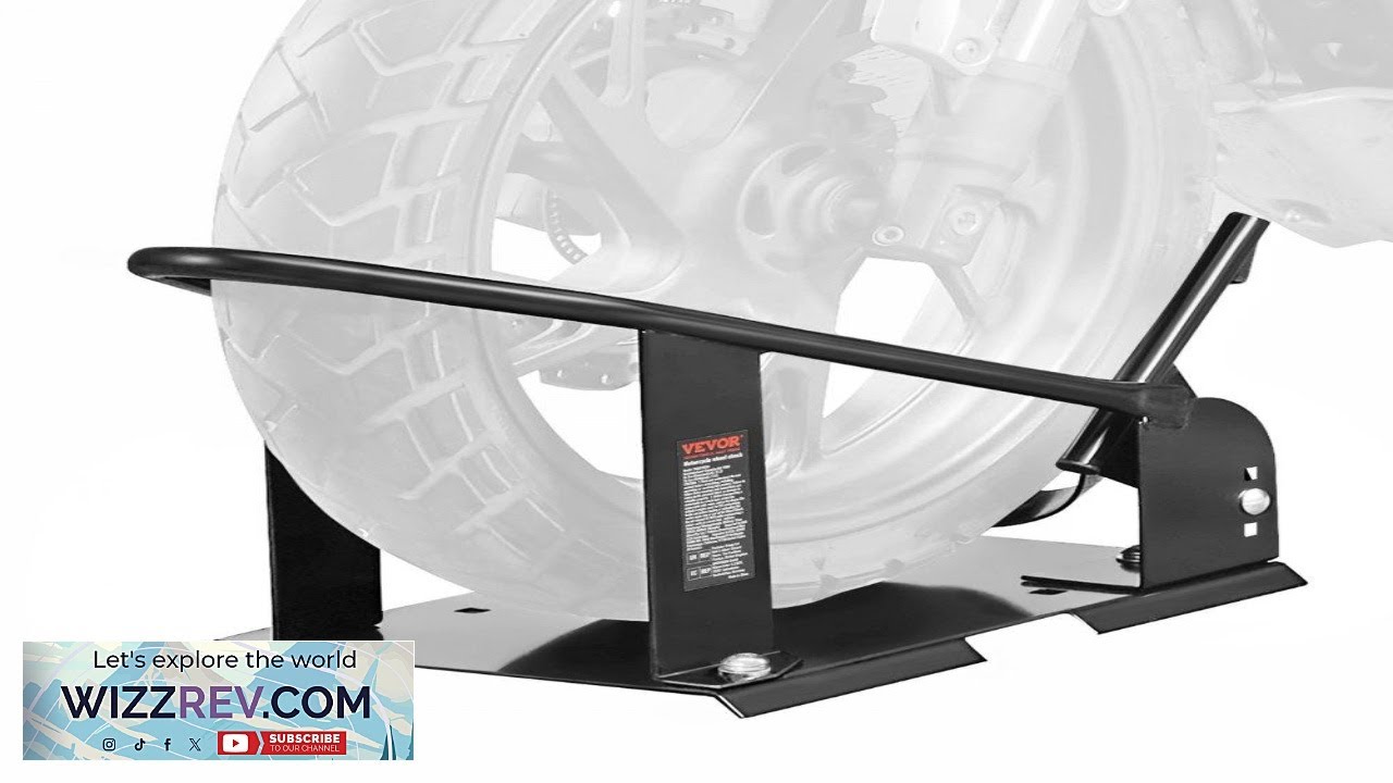 VEVOR Motorcycle Wheel Chock 1800 lbs Capacity Wheel Cradle Holder Heavy duty Steel