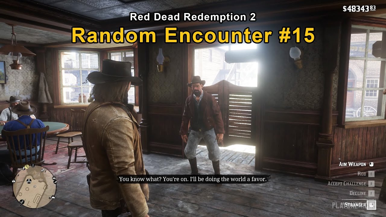 Drunken duel - Random Encounter #15 - Red Dead Redemption 2 - YouTube