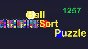 Ball Sort Puzzle Level 1257 🎯No Extra Tubes😂Game Walkthrough😘  #Stay Home And Fun Play #WithMe