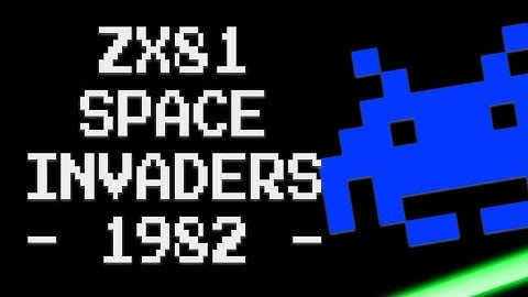 Space Invaders for the ZX81 (Hi Res) by Jeff Minter (1982)