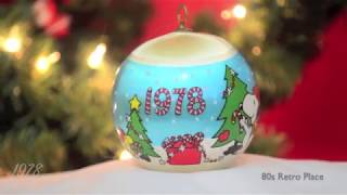 1970s Christmas Ornaments Snoopy 1977-1979