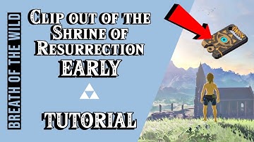 BOTW How to Clip Out of the Shrine of Resurrection EARLY (Speedrun Glitch Tutorial 2021)