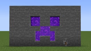 working creeper portal in minecraft