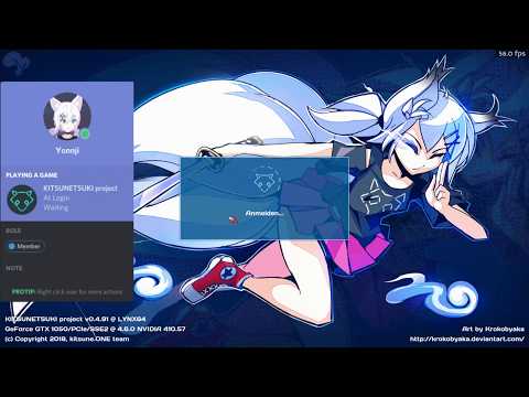 KITSUNETSUKI project integration with Discord, #Panda3D #IndieGameDev