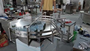Stainless Steel Rotary Bottle Round Collecting Table, Accumulation Conveyor Table, for Bottles, Cans