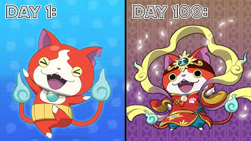 I played on a new Yo Kai Watch Puni Puni account for 100 days, here