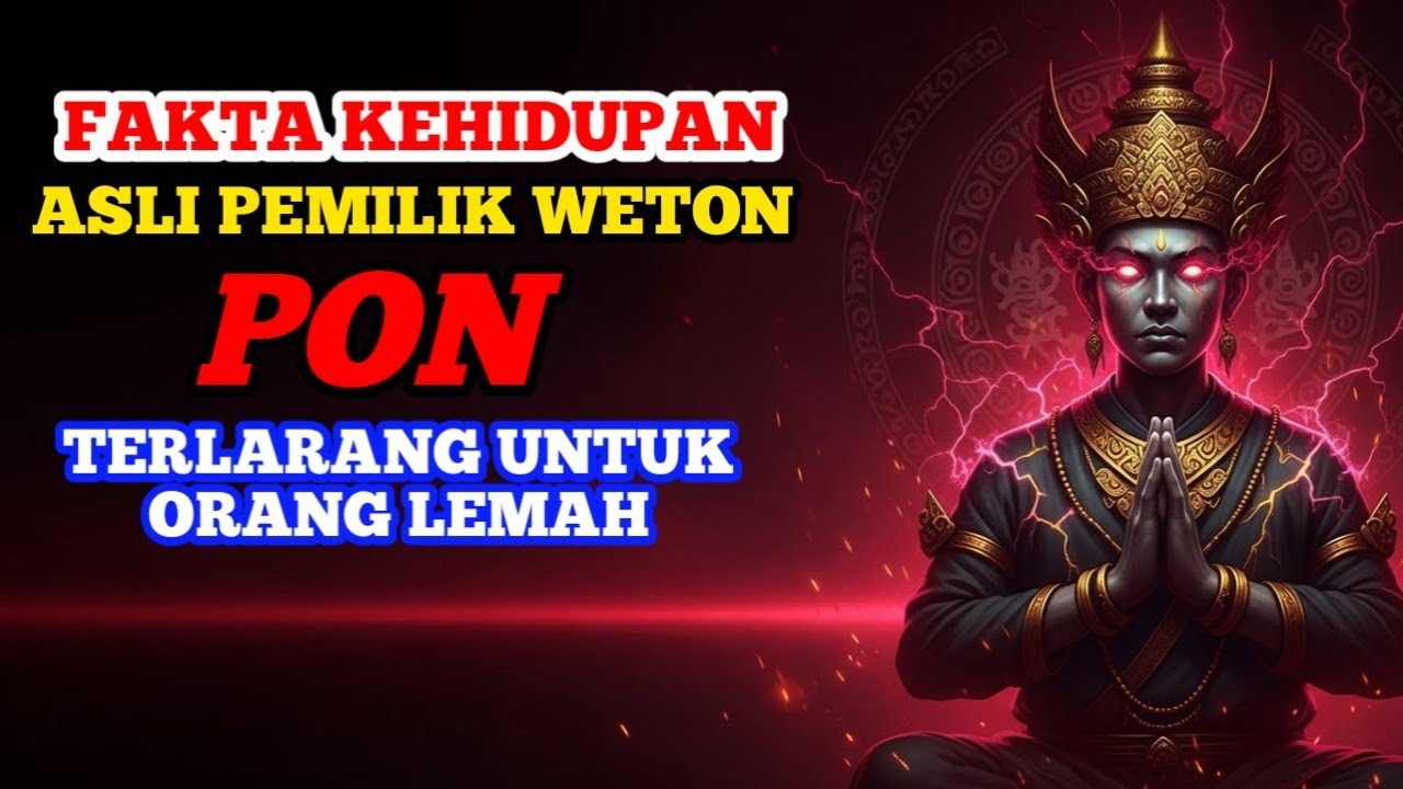 TERLARANG UNTUK ORANG LEMAH! Fakta Kehidupan Asli Pemilik Weton PON