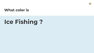 Ice Fishing color #dcecf5 hex color - Blue color - Warm color dcecf5 Profile