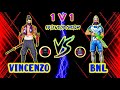 VINCENZO VS BNL || 1V1 Custom Clash Squad Friendly Battel  || #teamjdgaming #freefire #vincenzo #bnl
