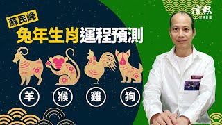 【兔年運勢】蘇民峰兔年生肖運程﹕羊、猴、雞、狗