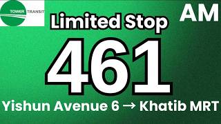 Tower Transit Limited Stop 461 (AM Peak) | Hyperlapse & Route Visual