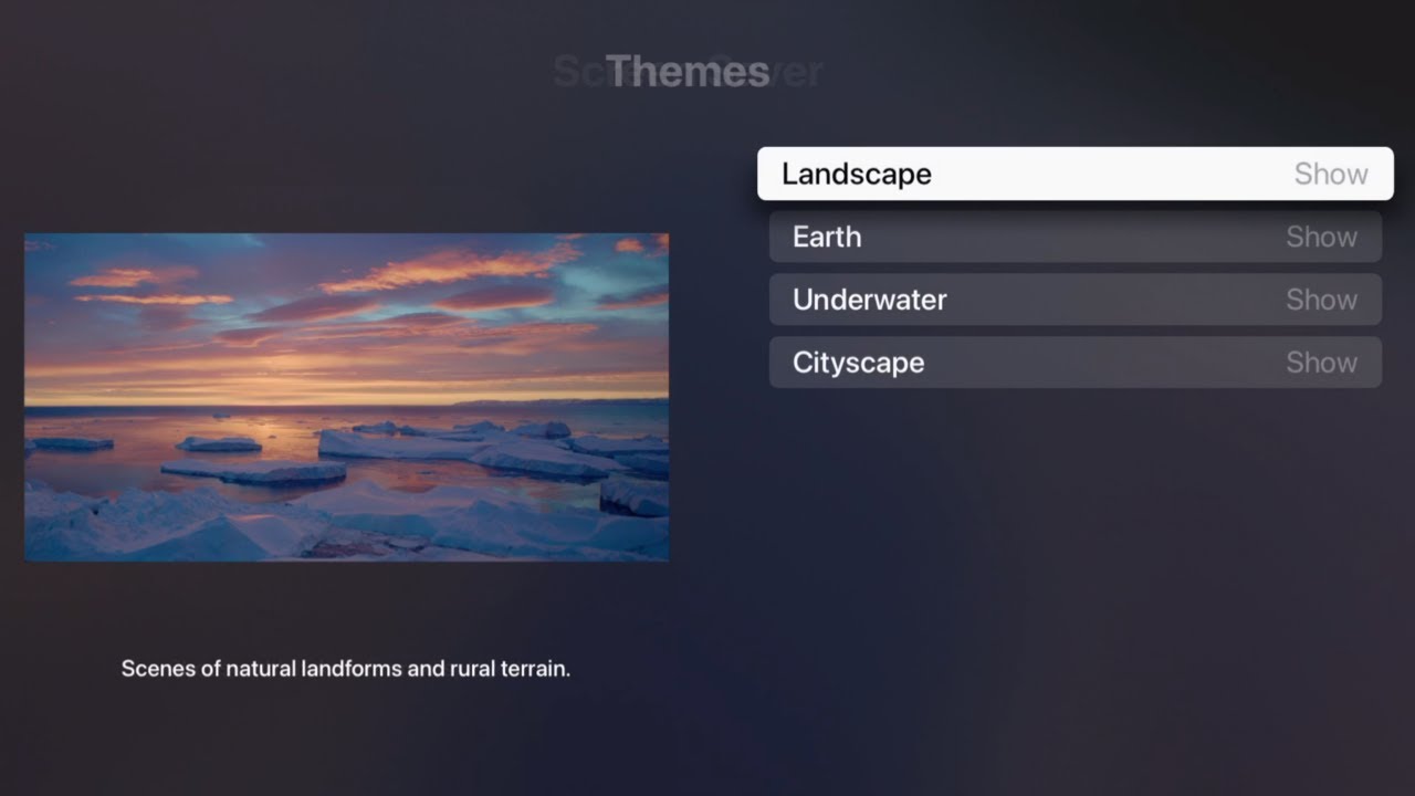 våben servitrice Rettelse How to Change Screen Saver Theme on Apple TV 4K - YouTube