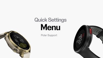 Polar Support | Quick Settings menu