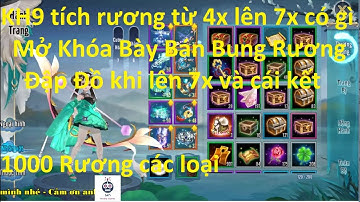 Acc KH9 đã mở khóa BB có gì khi lên 7x sau 2tháng tích đồ từ 4x với hơn 1000rương | Sin RG