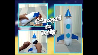 HOW TO MAKE A SPACE ROCKET WITH A PLASTIC BOTTLE 🚀