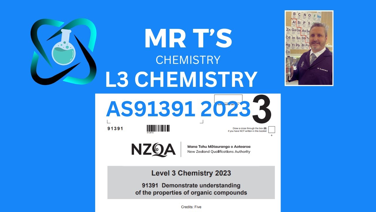 蓮香9月1日分 L3 CHEMISTRY 2023 Exam AS91391 Answers - NCEA - YouTube