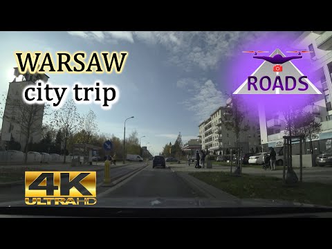 4K UHD Video /Travel Through Poland/ Warsaw City Trip /Konstancin-Jeziorna - Warsaw(Ursynów Gallery)