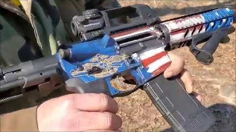 Fleet Marine Force themed 7.5" PDW Honey Badger AR-15 Pistol with a Fostech Echo and Viper Brace!