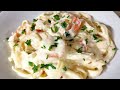 PASTA FETUCHINI ALFREDO CON CAMARONES PARA SAN VALENTIN - RECETA FACIL | IRIS ANGELIC