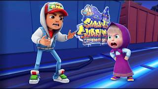 Masha VS Jake in Subway Surfers Copenhagen Super Runner City VS Masha and the Bear run game! screenshot 2