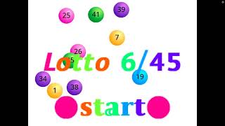 Lotto 6/45 Game screenshot 1