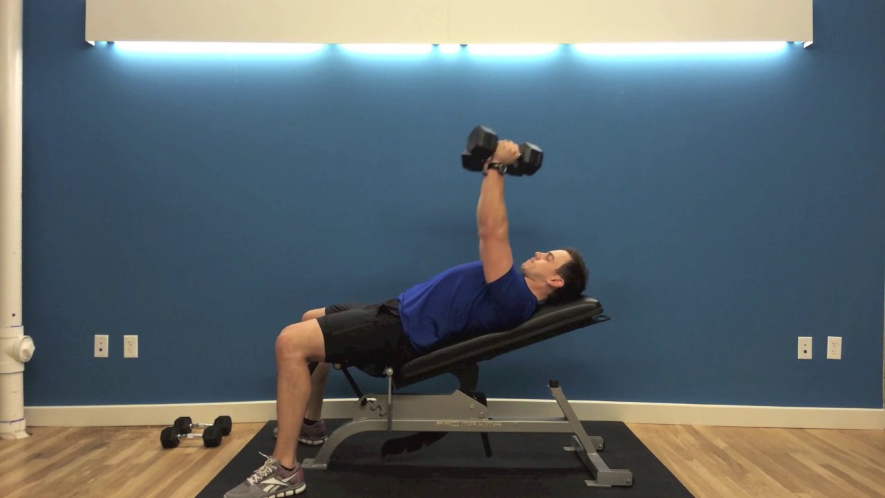 Dumbbell Bench Press 30 Degree Incline Youtube