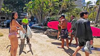 Hawaii People 🌴 Walking tour on the Waikiki beachwalk 