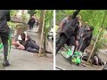 London Police officer knocked to the ground in 