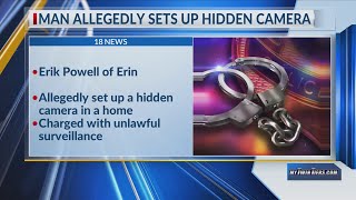 Man arrested for setting up hidden camera in bedroom in Erin Profile