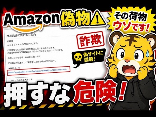 DANGER] Scam email impersonating Amazon! Do not click on this URL 