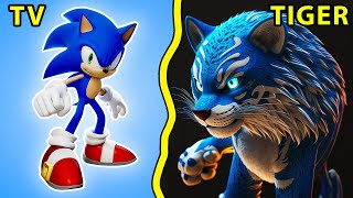 🐅 SONIC the Hedgehog CHARACTERS as TIGERS