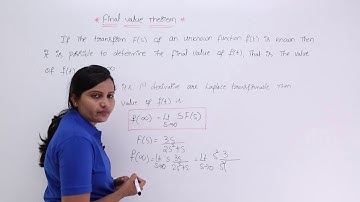 Final Value Theorem