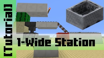 One-wide automated Minecart Station [Tutorial]