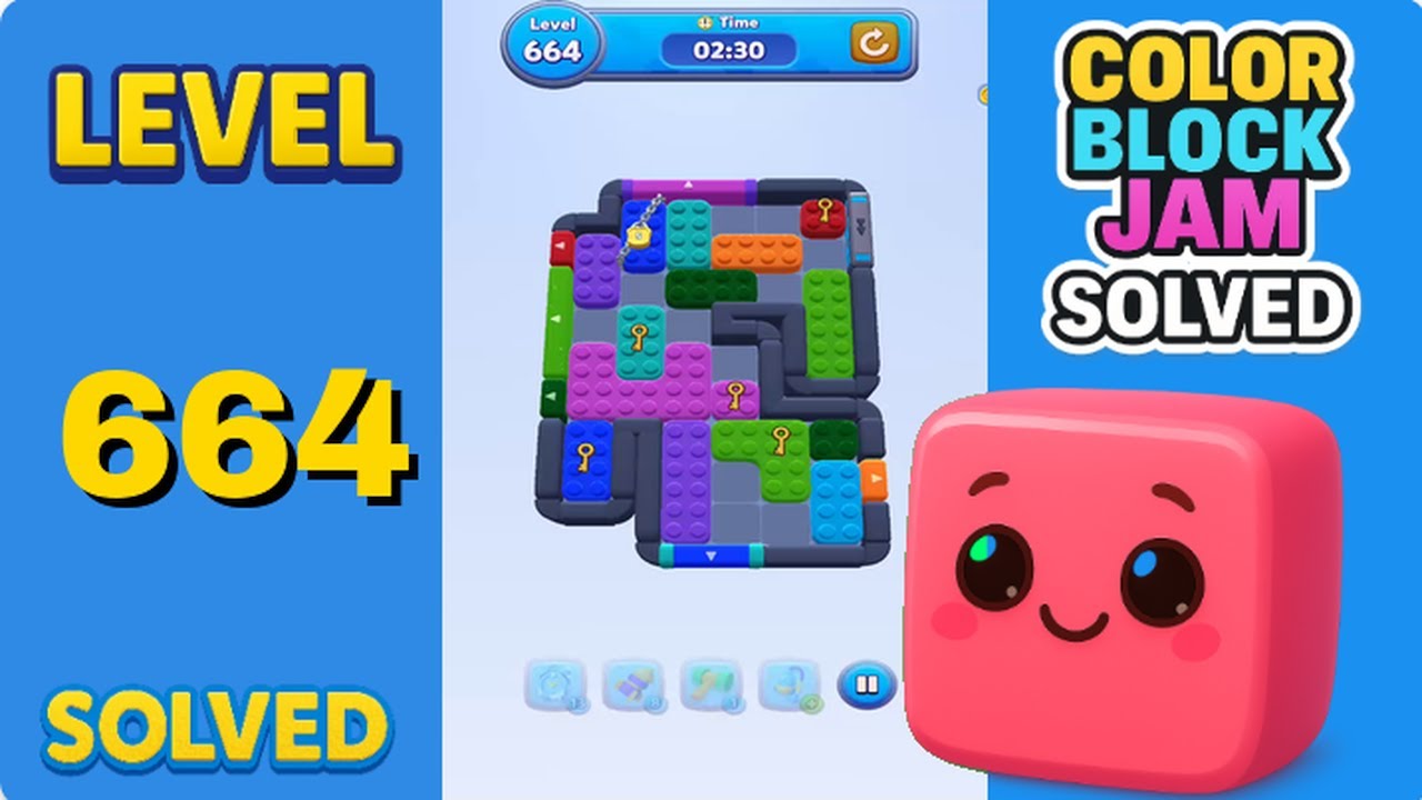 Color Block Jam Level 664 - Walkthrough - YouTube