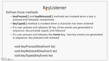 AWT Event Handling Lecture 3 (Keyboard and Mouse Events)