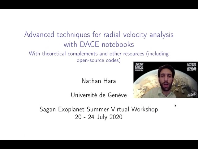 Data & Analysis Center for Exoplanets (DACE) Tutorial Part 4 Advanced techniques - Nathan Hara