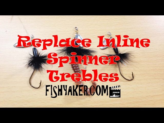 Replace Inline Spinnerbait Lure Treble Hooks for Versatility