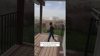 Kid Freaks Out Over Tumbleweeds #Shorts