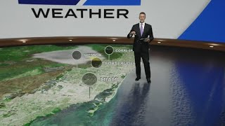 Smoky skies in Northern Broward as temperatures continue feeling warm for Saturday evening
