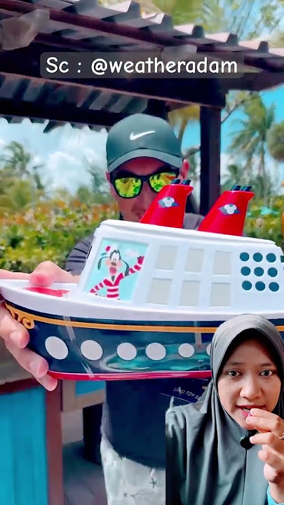 Kapal nya jadi besar dan nyata⁉️ @weatheradam