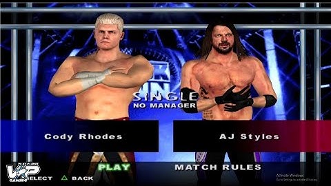 Cody Rhodes vs AJ Styles Full Match | WWE Smack Down Here Comes The Pain | VP Gaming | Pc : PCSX2