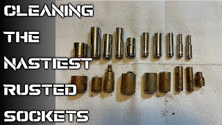 Cleaning Rusted Sockets | Cleaning The WORST Rusted Sockets EVER | EvapoRust