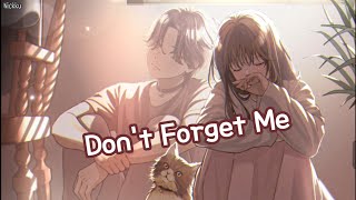 Nightcore ➻ Don't Forget Me (Nathan Wagner)