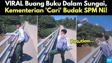 Viral Buang Buku Dalam Sungai, Kementerian 